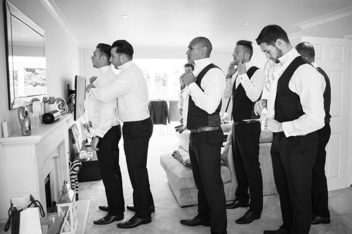 Ushers getting ready
