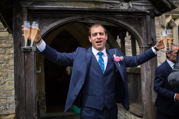 Best Man Celebrating
