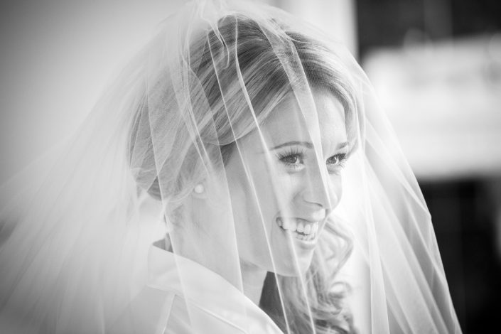 Bride under veil