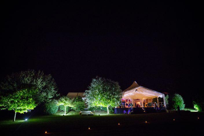 Exterior Shot of Marquee at Night