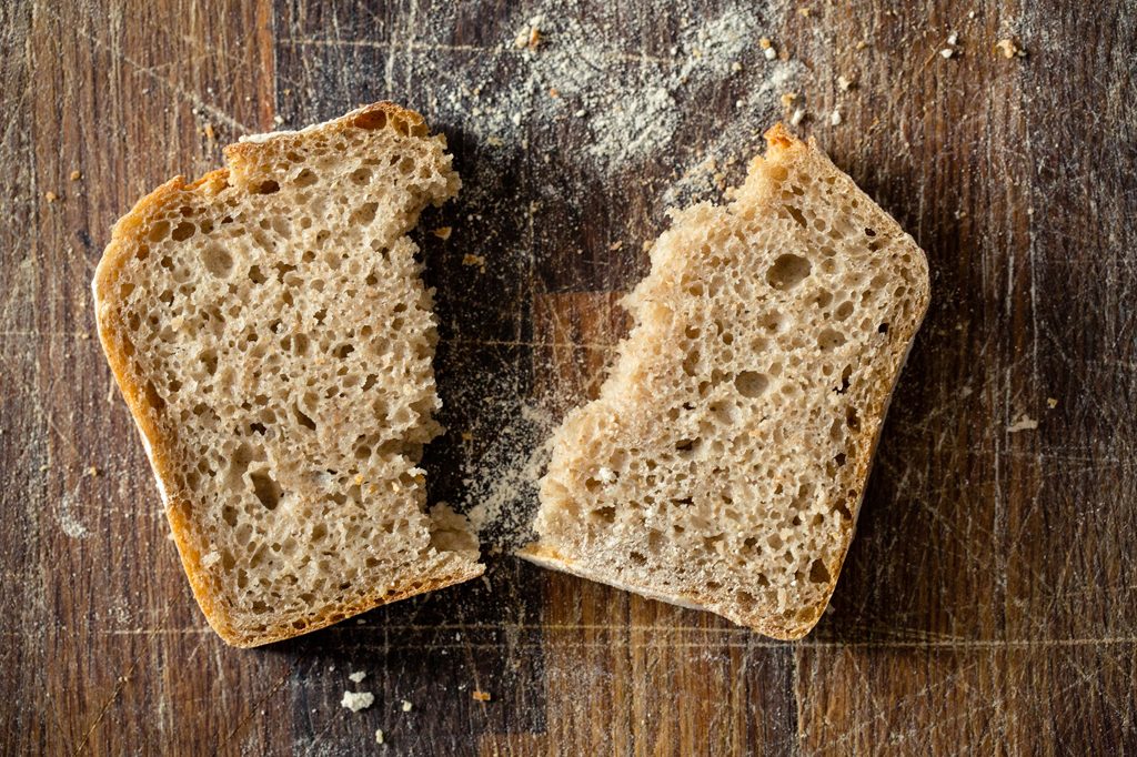 Image of slice of bread, Hobbs House Bakery, Tom Herbert, Henry Herbert, Fabulous Baker Brothers