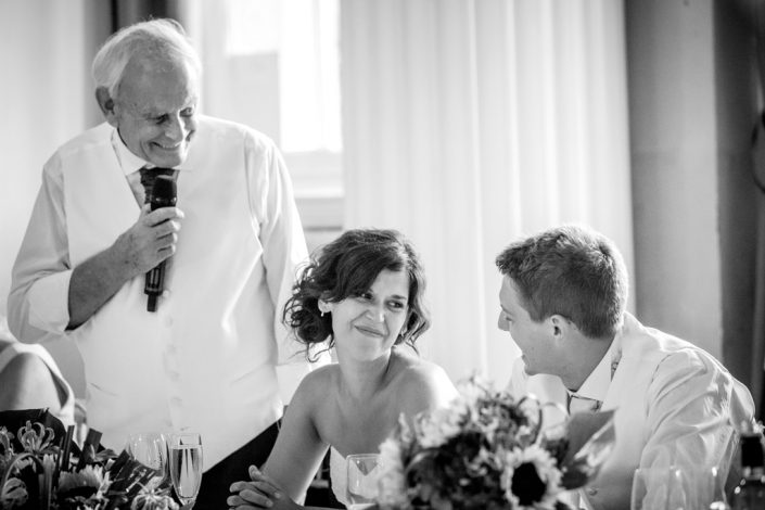 A smile during the speeches