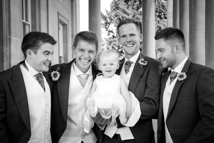 Groom, Ushers & beautiful Bridesmaid