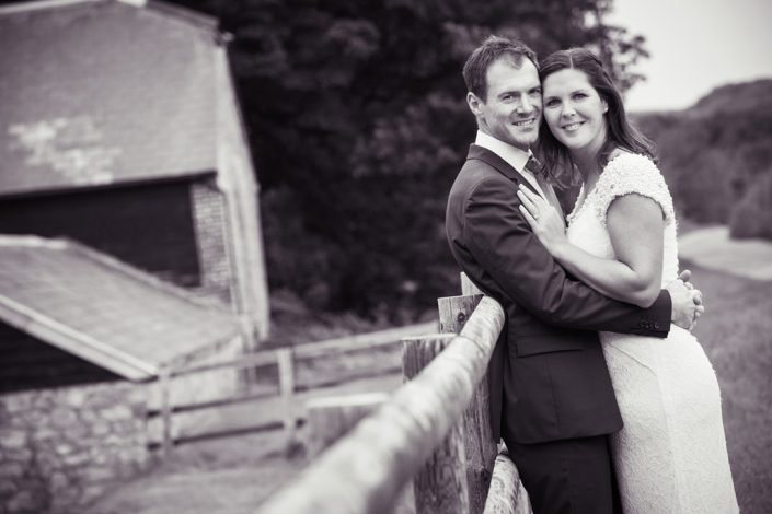 Black & White Bride & Groom